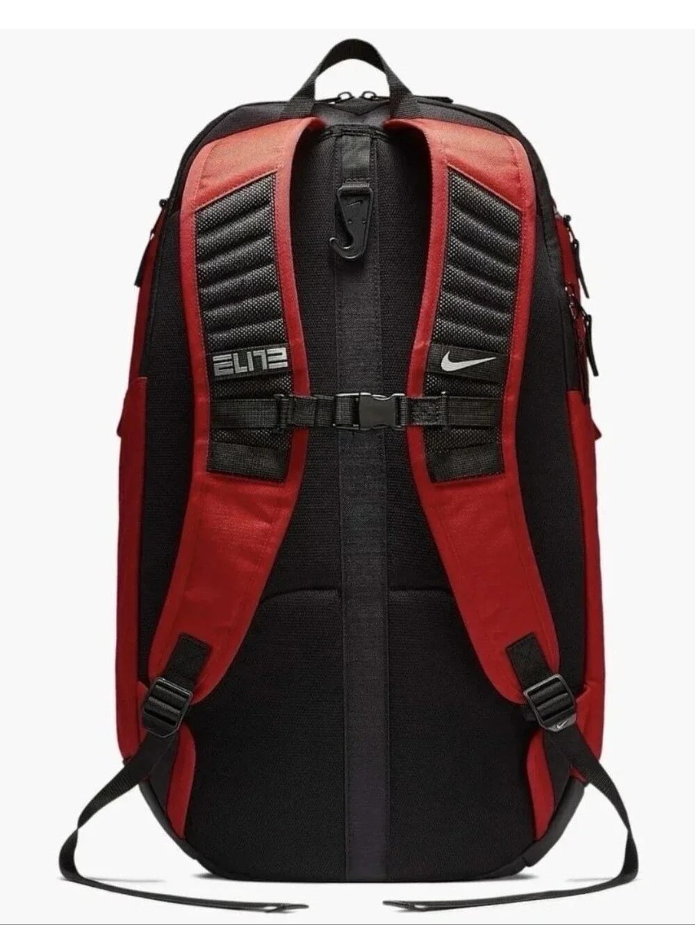 Nike Hoops Elite Pro Backpack Game Red Black Silver Basketball BA5554-657 38L